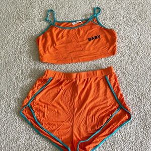 Orange matching set